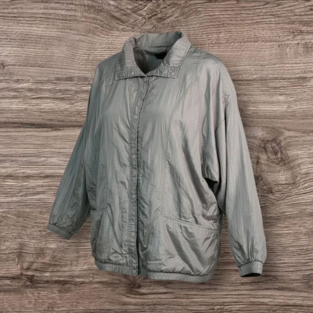 Like New! Size 2X, Haband Metallic Silver Jacket